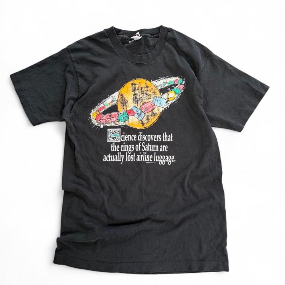 90s Space Saturn Funny TShirt
